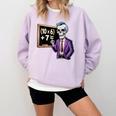 67 Math Teacher Meme Brainrot Six Seven Halloween Equation Comfort Colors Sweatshirt Orchid
