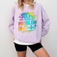 67 Meme PEMDAS Elementary Math Teacher Six Seven Comfort Colors Sweatshirt Orchid