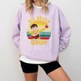67 Meme Six Seven Bruh Retro Dabbing Teacher School Comfort Colors Sweatshirt Orchid