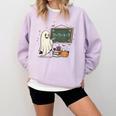 67 Teacher Halloween Ghost Six Seven Meme Math Joke Comfort Colors Sweatshirt Orchid 67 Teacher Halloween Ghost Six Seven Meme Math Joke Comfort Colors Sweatshirt Orchid