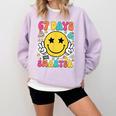 67th Day Of School Shirt 67 Days Smarter Teacher Boy Girls Comfort Colors Sweatshirt Orchid