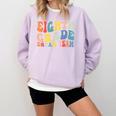 8th Grade Dream Team Teachers Boys Kids Retro Back To School Comfort Colors Sweatshirt Orchid