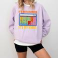 AAC Awareness AAC Teacher It's Not A Screen It's My Voice Men Women Comfort Colors Sweatshirt Orchid AAC Awareness AAC Teacher It's Not A Screen It's My Voice Men Women Comfort Colors Sweatshirt Orchid