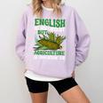 AG Teacher English Is Important But Agriculture Teacher Comfort Colors Sweatshirt Orchid AG Teacher English Is Important But Agriculture Teacher Comfort Colors Sweatshirt Orchid