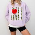 American Flag Camouflage Teacher Patriotic 4th Of July Comfort Colors Sweatshirt Orchid American Flag Camouflage Teacher Patriotic 4th Of July Comfort Colors Sweatshirt Orchid