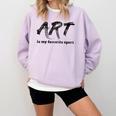 Art Teacher Comfort Colors Sweatshirt Orchid