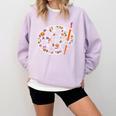 Art Teacher Pumpkin Scary Halloween Costume Men Women Comfort Colors Sweatshirt Orchid