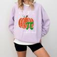 I Ate Some Pumpkin Pi Pie Math Teacher Halloween For Men Women Kids Comfort Colors Sweatshirt Orchid