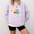 Autism Awareness Teacher Shirt Teach Accept Understand Love Comfort Colors Sweatshirt Orchid
