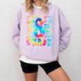 Back To School Eighth 8th Grade Tie Dye Typography Teacher Comfort Colors Sweatshirt Orchid