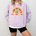 Back To School Kindergarten Dream Team Teacher Love Floral Comfort Colors Sweatshirt Orchid