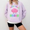 Back To School Kiss Your Brain Cute Teacher Appreciation Comfort Colors Sweatshirt Orchid Back To School Kiss Your Brain Cute Teacher Appreciation Comfort Colors Sweatshirt Orchid