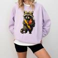 Back To School Raccoon Teachers Student Kids Comfort Colors Sweatshirt Orchid