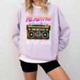 Back To School Retro Reading Is My Jam 80s Teacher Boombox Comfort Colors Sweatshirt Orchid