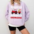 Back To School Teacher Farming Tractor Farmer Kids 100th Day Comfort Colors Sweatshirt Orchid Back To School Teacher Farming Tractor Farmer Kids 100th Day Comfort Colors Sweatshirt Orchid
