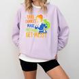 Beauty Teacher Take Chances Make Mistakes Get Messy Comfort Colors Sweatshirt Orchid