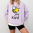 Bee Kind Bumble Bee Anti Bullying Teacher Kindness Matters Comfort Colors Sweatshirt Orchid Bee Kind Bumble Bee Anti Bullying Teacher Kindness Matters Comfort Colors Sweatshirt Orchid