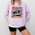 Best Theatre Art For Men Women Musical Drama Teacher Theater Comfort Colors Sweatshirt Orchid