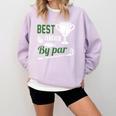Best Teacher By Par Golf Golfer Comfort Colors Sweatshirt Orchid