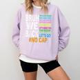 Bruh We Back Bruh No Cap We'Re Back Teacher Student Comfort Colors Sweatshirt Orchid Bruh We Back Bruh No Cap We'Re Back Teacher Student Comfort Colors Sweatshirt Orchid