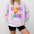 Bruh We Back Teachers First Day Back To School Teachers Comfort Colors Sweatshirt Orchid Bruh We Back Teachers First Day Back To School Teachers Comfort Colors Sweatshirt Orchid