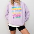 Bruh It's Test Day You Got This Funny Teacher Comfort Colors Sweatshirt Orchid