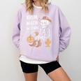 Bruh The Math Ain't Mathin' Show Your Work Halloween Teacher Comfort Colors Sweatshirt Orchid