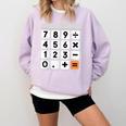 Calculator Easy Halloween Costume For Math Teacher Comfort Colors Sweatshirt Orchid Calculator Easy Halloween Costume For Math Teacher Comfort Colors Sweatshirt Orchid