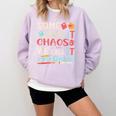 Some Call It Chaos We Call It Fifth Grade 5th Grade Teacher Comfort Colors Sweatshirt Orchid Some Call It Chaos We Call It Fifth Grade 5th Grade Teacher Comfort Colors Sweatshirt Orchid