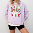 All Is Calm Just Kidding This Is Pre-K Christmas Teacher Comfort Colors Sweatshirt Orchid All Is Calm Just Kidding This Is Pre-K Christmas Teacher Comfort Colors Sweatshirt Orchid