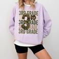 Camo Team 3rd Grade Squad Back To School Teacher Kids Boys Comfort Colors Sweatshirt Orchid