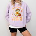 You Can't Scare Me I'm A School Teachers Assistant Halloween Comfort Colors Sweatshirt Orchid