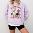 You Can't Scare Me I Teach Middle School Halloween Teacher Comfort Colors Sweatshirt Orchid