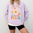 You Can't Scare Me I Teach Pre-k Teacher Halloween Ghost Men Women Kids Comfort Colors Sweatshirt Orchid
