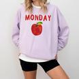 Caterpillar Friday Fruit Kindergarten Teacher Men Women Kids Comfort Colors Sweatshirt Orchid Caterpillar Friday Fruit Kindergarten Teacher Men Women Kids Comfort Colors Sweatshirt Orchid