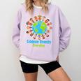 Celebrate Diversity Everyday Teachers & School Student Gift Comfort Colors Sweatshirt Orchid