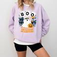 Chemistry Boo Ghost Element Of Surprise Science Teacher Tee Comfort Colors Sweatshirt Orchid
