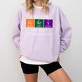 Chemisty Science Teacher Periodic Table Halloween Comfort Colors Sweatshirt Orchid