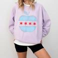 Chicago Flag Teacher School Cute Comfort Colors Sweatshirt Orchid Chicago Flag Teacher School Cute Comfort Colors Sweatshirt Orchid