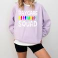 Childcare Daycare Squad Daycare Teacher Men Women Comfort Colors Sweatshirt Orchid