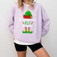 Christmas Kindergarten Elf Squad Teacher Student Comfort Colors Sweatshirt Orchid Christmas Kindergarten Elf Squad Teacher Student Comfort Colors Sweatshirt Orchid