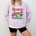 Christmas Sped Teacher Tis The Season For Inclusion Women Comfort Colors Sweatshirt Orchid