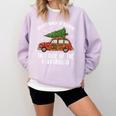 Christmas Teacher Squad Festive Car Tree Lights Xmas Comfort Colors Sweatshirt Orchid Christmas Teacher Squad Festive Car Tree Lights Xmas Comfort Colors Sweatshirt Orchid