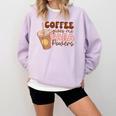Coffee Gives Me Para Powers Parapro Teacher Squad Comfort Colors Sweatshirt Orchid Coffee Gives Me Para Powers Parapro Teacher Squad Comfort Colors Sweatshirt Orchid