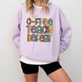 Coffee Teach Repeat Leopard Print Back To School Teachers Comfort Colors Sweatshirt Orchid Coffee Teach Repeat Leopard Print Back To School Teachers Comfort Colors Sweatshirt Orchid