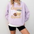 Coffee Teach Repeat Teacher Comfort Colors Sweatshirt Orchid Coffee Teach Repeat Teacher Comfort Colors Sweatshirt Orchid