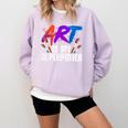 Cool Art For Men Women Art Teacher Artist Painter Superpower Comfort Colors Sweatshirt Orchid