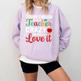 Crazy Teacher Men Women School Teachers Comfort Colors Sweatshirt Orchid Crazy Teacher Men Women School Teachers Comfort Colors Sweatshirt Orchid