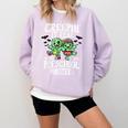 Creepin It Real Monster School Preschool Teacher Halloween Comfort Colors Sweatshirt Orchid Creepin It Real Monster School Preschool Teacher Halloween Comfort Colors Sweatshirt Orchid