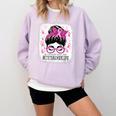 CTE Teacher In October We Wear Pink Breast Cancer Awareness Comfort Colors Sweatshirt Orchid CTE Teacher In October We Wear Pink Breast Cancer Awareness Comfort Colors Sweatshirt Orchid
